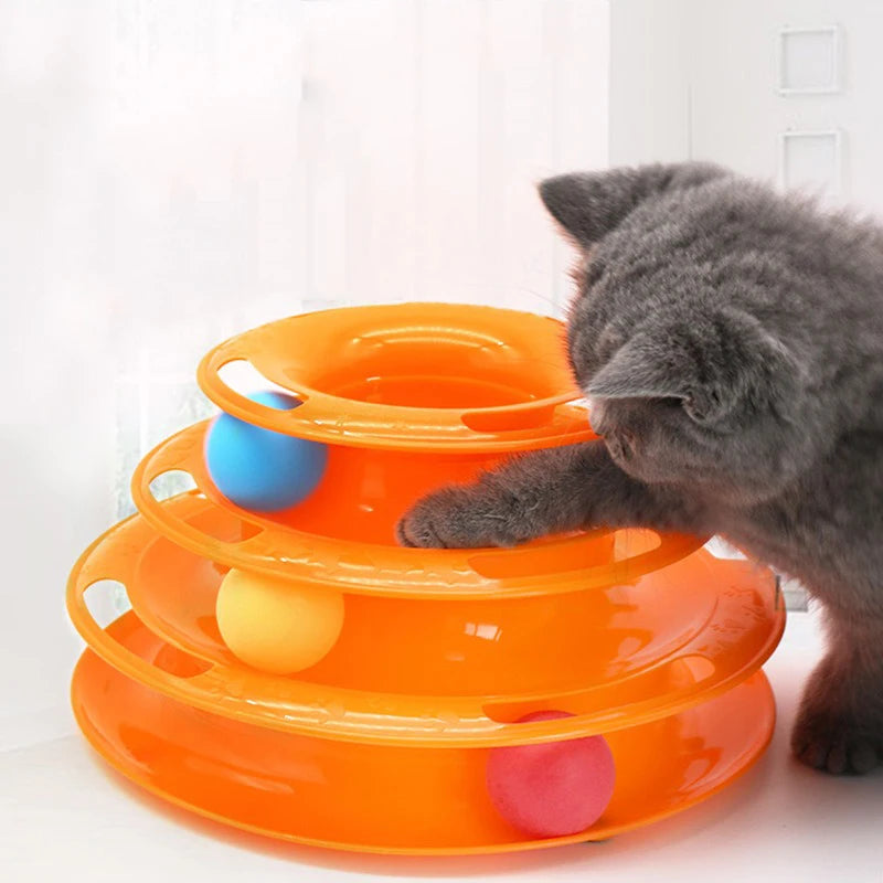 Three-Layer Ball Cat Turntable Toy