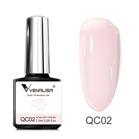 VENALISA 7.5ml Quick Construction Gel - Semi Transparent Nude Pink