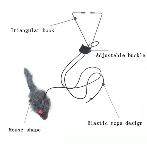 Nieuw aan de deur hangend kattenspeeltje voor stressverlichting