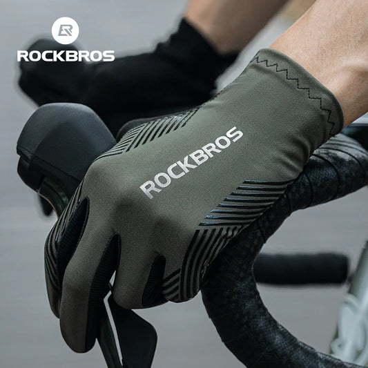 ROCKBROS Zomerfiets Handschoenen - Ademende MTB &amp; Racefiets Handschoenen met Volledige Vingers, Touchscreen en Antislip Eigenschappen