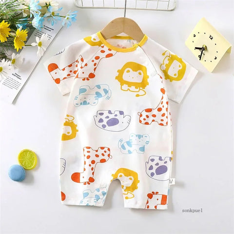 Cute Baby Cartoon Jumpsuit – Perfect for Summer Fun