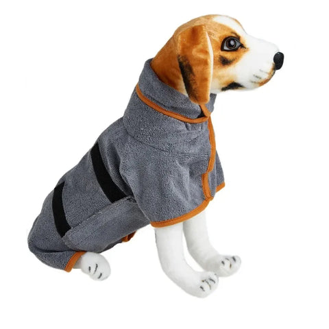 Dog Bathrobe Towel - Fast Drying, Soft, Adjustable Coat for Large, Medium, and Small Dogs