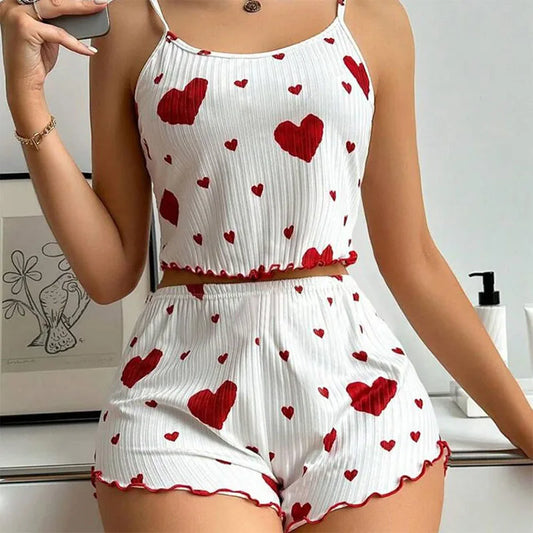 Dames pyjamaset nachtkleding 2 stuks