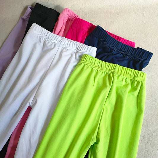 Spring Leggings for Girls 2024 - Slim Candy Color Pants