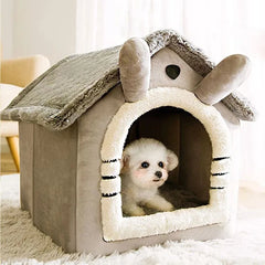 Cozy Indoor Dog House - Soft Pet Bed Tent for Small to Large Pets
