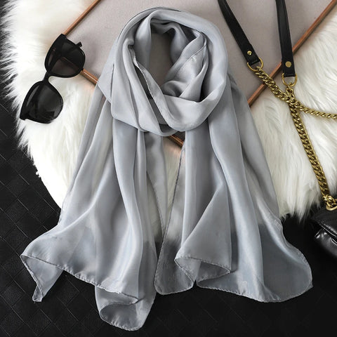 2023 Summer Women Solid Color Beach Scarf & Headband