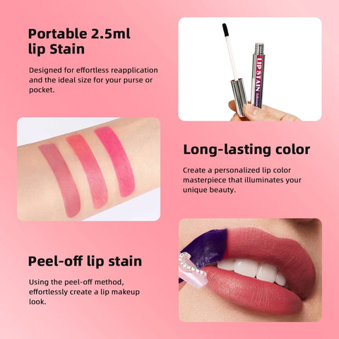 Korean Matte Lip Tint - Long Lasting Peel Off Lip Ink