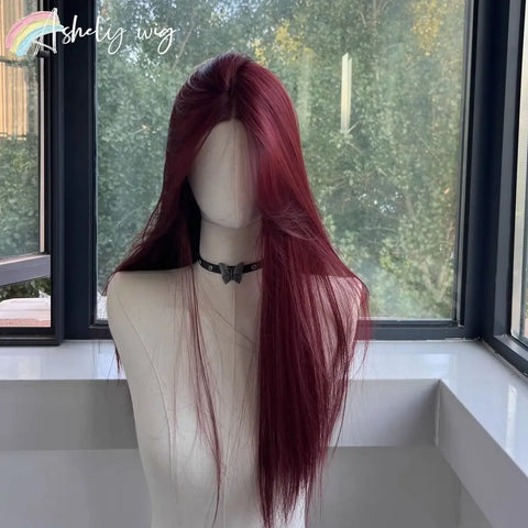 Long Black Straight Lace Front Wig for Women