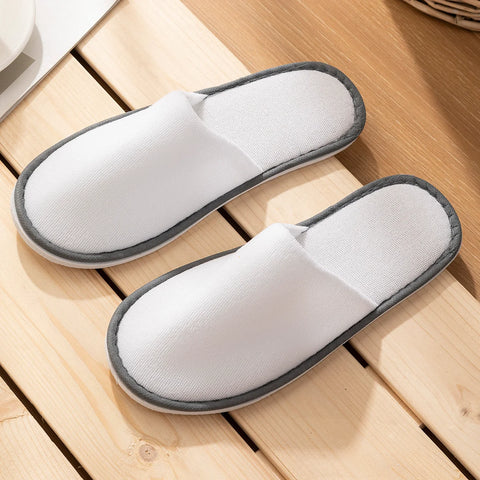5 Pack Non-slip Disposable Hotel Slippers