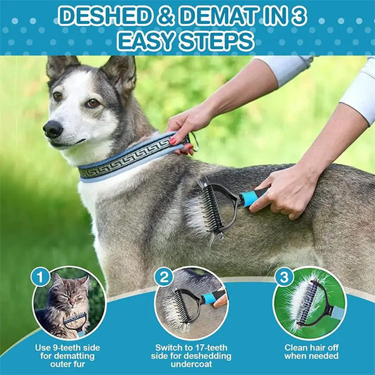 Professional Dog Brush - Ultimate Pet Hair Remover for Dogs and Cats