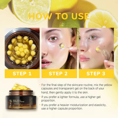 Deep Vita C Capsule Cream Moisturizer Gel
