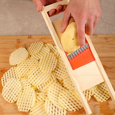 Aardappelsnijder, aardappelroostermes - Groentesnijder Gadgets 