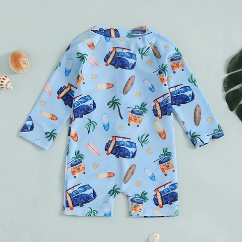 Tregren Kids Boys Rash Guard Swimsuit
