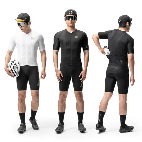 ROCKBROS Short Sleeve Windproof Cycling Jersey - Breathable Reflective Bike Sports Shirt with YKK Zipper