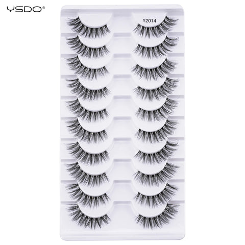 YSDO Natura Cat Eye Lashes - 3/10 Pairs Faux Mink Eyelashes