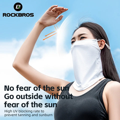 ROCKBROS Summer Ice Silk Mask - Anti-UV snel drogende gezichtsbedekking en nekbescherming