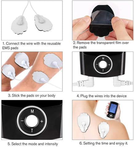 TENS Unit 16 Modes Electric EMS Muscle Stimulation Relax Body Massager