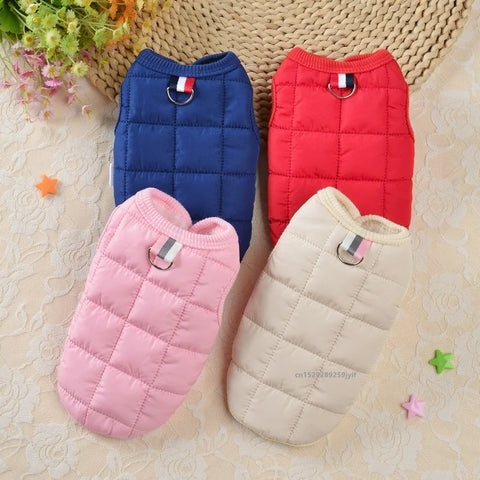 Winter Warm Dog Coat Jacket for Small Dogs - Windproof Padded Pet Clothing