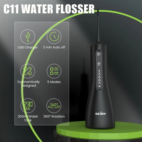 SEJOY Dental Oral Irrigator - Portable Teeth Cleaner
