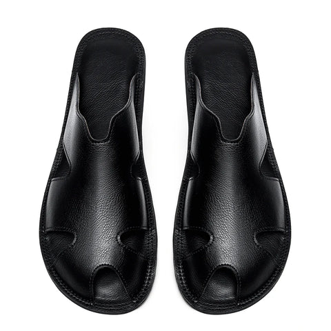Heren Casual Leren Pantoffels - Ultralichte Slippers