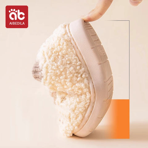 AIBEDILA Winter Kinder Dikke Warme Pantoffels
