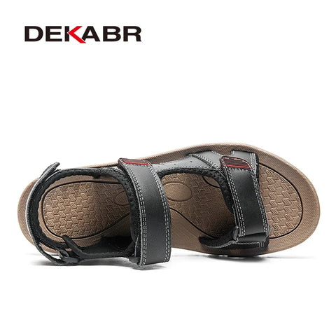 DEKABR Herrensandalen – Sommer-Freizeitschuhe mit offener Spitze 