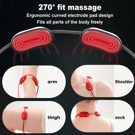 Mini Smart Hanging Neck Shoulder Massager with Hot Compress - Portable Cervical Spine Relief