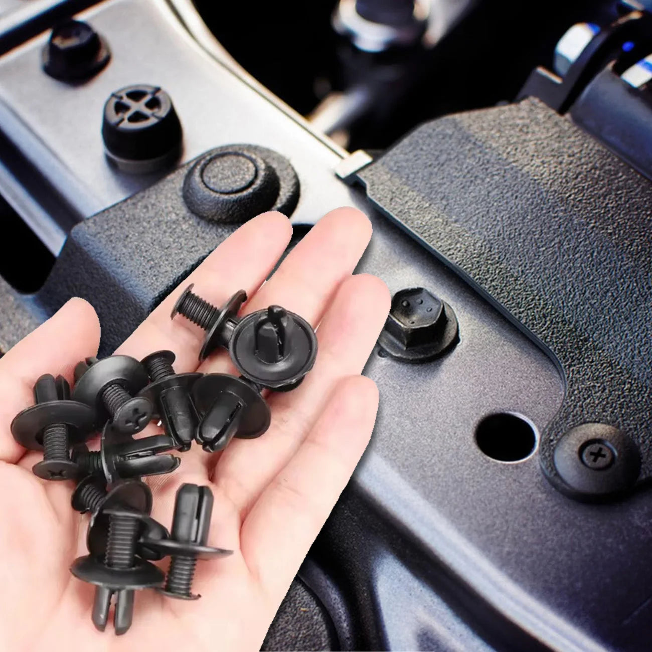 Car Retainer Clips Plastic Fasteners Kit - 6 Size Auto Push Pin Rivets Set