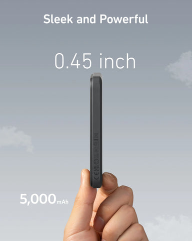 Anker 621 MagGo 5000mAh Power Bank – Magnetic Wireless with USB-C Cable