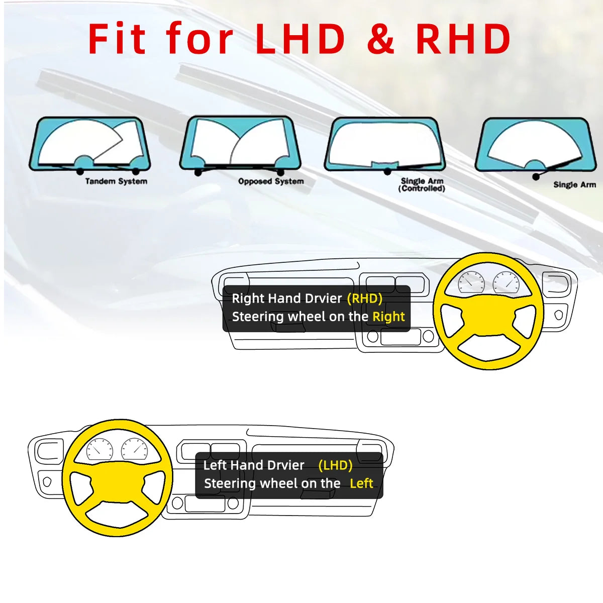 2025 New Style 11 Layers Rubber Car Wipers