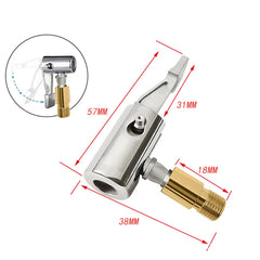 Portable Inflatable Pump for Car Tire - Air Chuck Compressor with Barb Connector