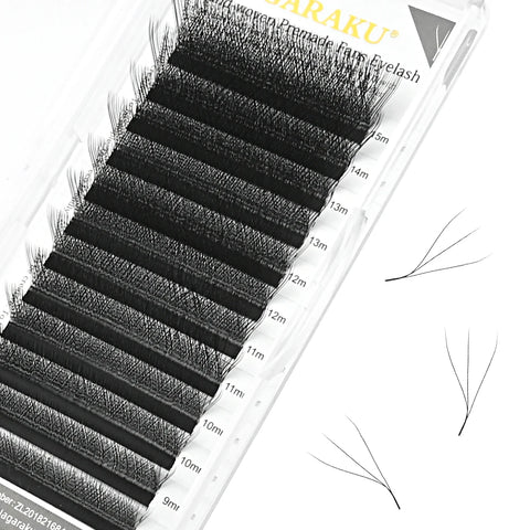 NAGARAKU 3D W Shape L LU Curl Premium Soft Light Natural Lashes