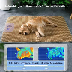 Summer Cooling Mat for Dogs - Comfortable Pet Bed and Accessories