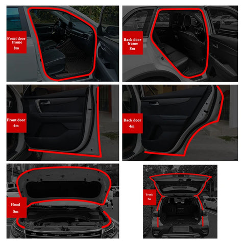 SEAMETAL Autodeur Rubberen Afdichtstrip 