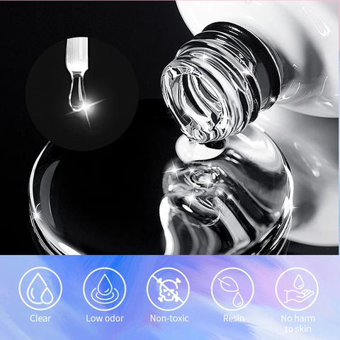 BORN PRETTY 10ml Clear Blooms Gel Polish for Marble Nail Art