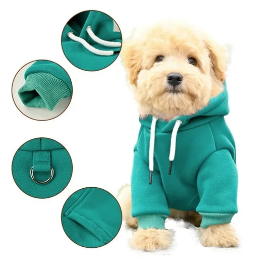 Cozy Dog Hoodie for Small and Medium Dogs - Perfect for Bulldogs and Huskies