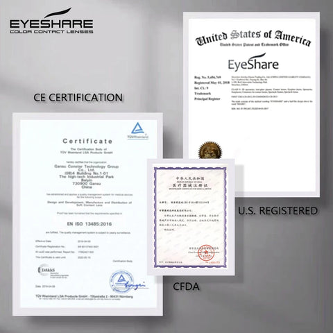 EYESHARE Gray Colored Contact Lenses