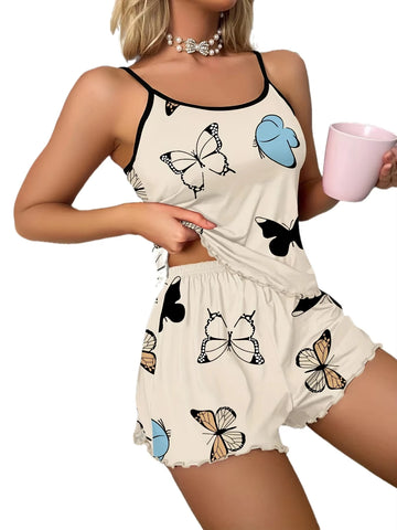 Pyjamaset met vlinderprint