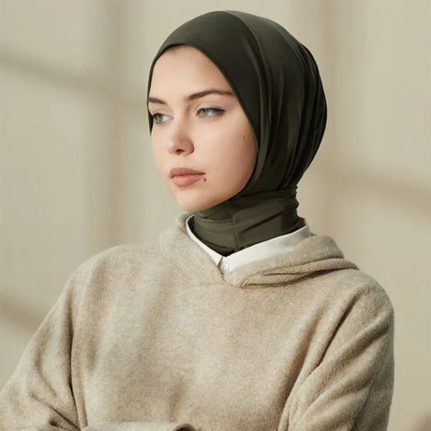 Fashion Muslim Hijab Caps - Solid Underscarf for Women