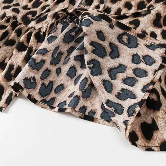 MUJER Leopard Print Crop Top voor Dames