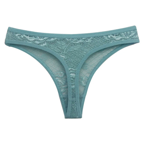 5PCS Set of Women's Sexy Lace Transparent Thongs – M-XL G-String Underwear
