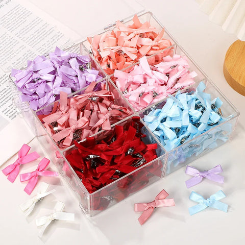 Effen mini strik haarspeldjes voor kinderen - 4/6/8/10 stuks balletaccessoires