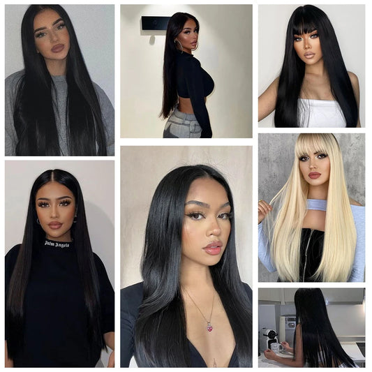 160g Clip In Human Hair Extensions - Blonde Chocolate Brown Ombre