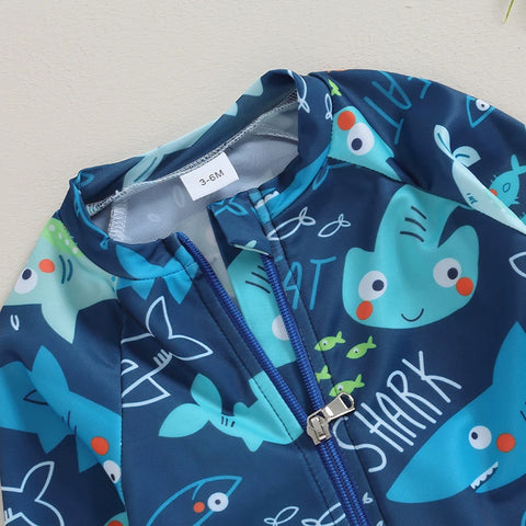 Baby Boys Long Sleeve Rash Guard Swimwear