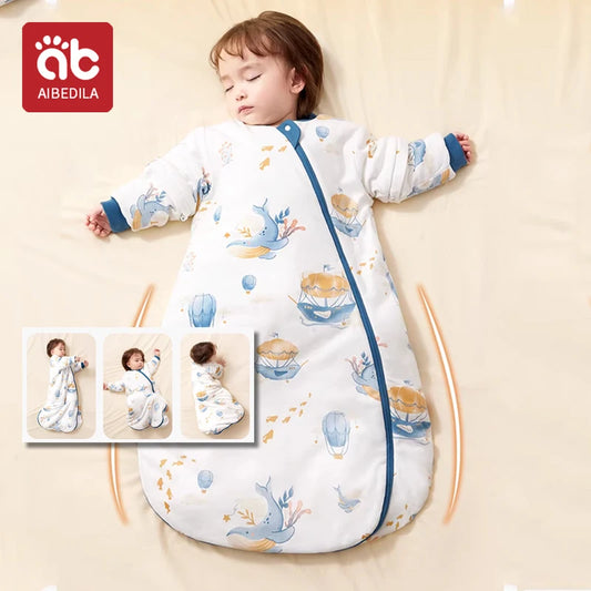 AIBEDILA Baby Sleeping Bag Cartoon Pajamas