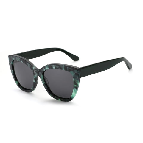 ZENOTTIC Butterfly gepolariseerde zonnebril - dik acetaat montuur UV400 dames zonnebril