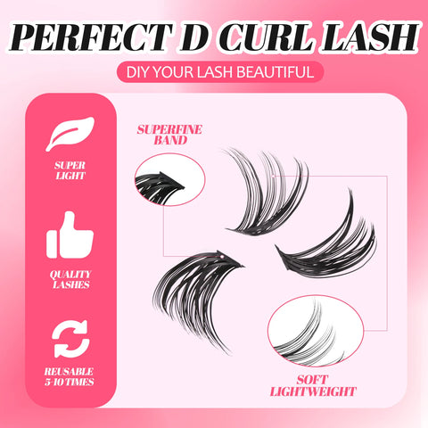 GROINNEYA DIY Lash Clusters Set