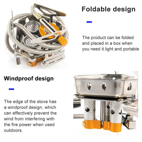 Widesea Camping Gas Stove - Big Power Portable Burner for Outdoor Adventures
