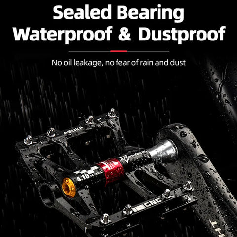 ROCKBROS Ultralight Aluminium Alloy Mountain Bike Pedals with 4 Bearings