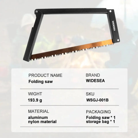 Outdoor Folding Saw - Portable 32cm Manganese Hacksaw Blade for Camping and Logging